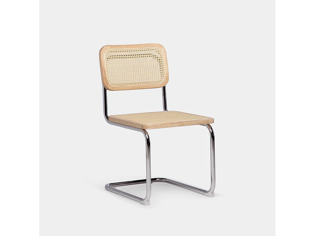 Chaise de salle à manger en bois naturel 45x84 cm-Keila