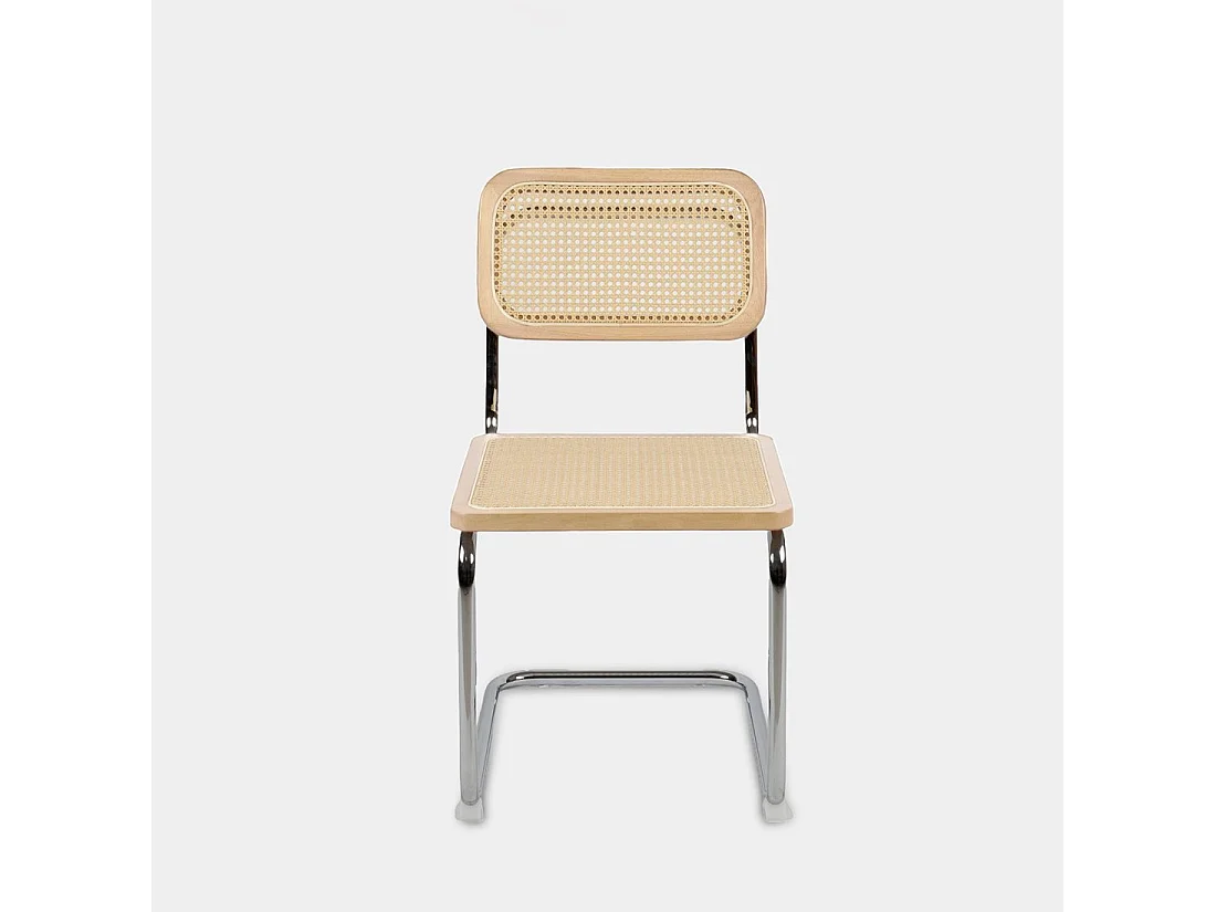 Chaise de salle à manger en bois naturel 45x84 cm-Keila