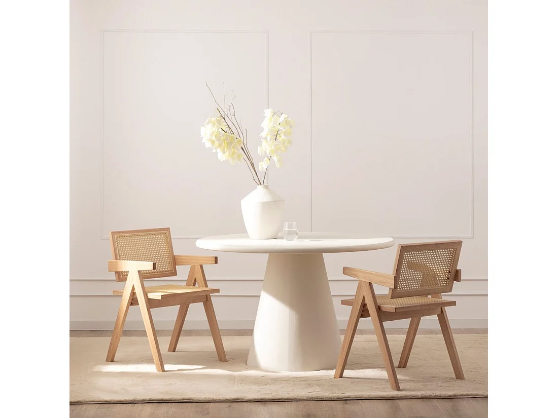 Chaise de salle à manger en bois naturel 51x80 cm-Nelha