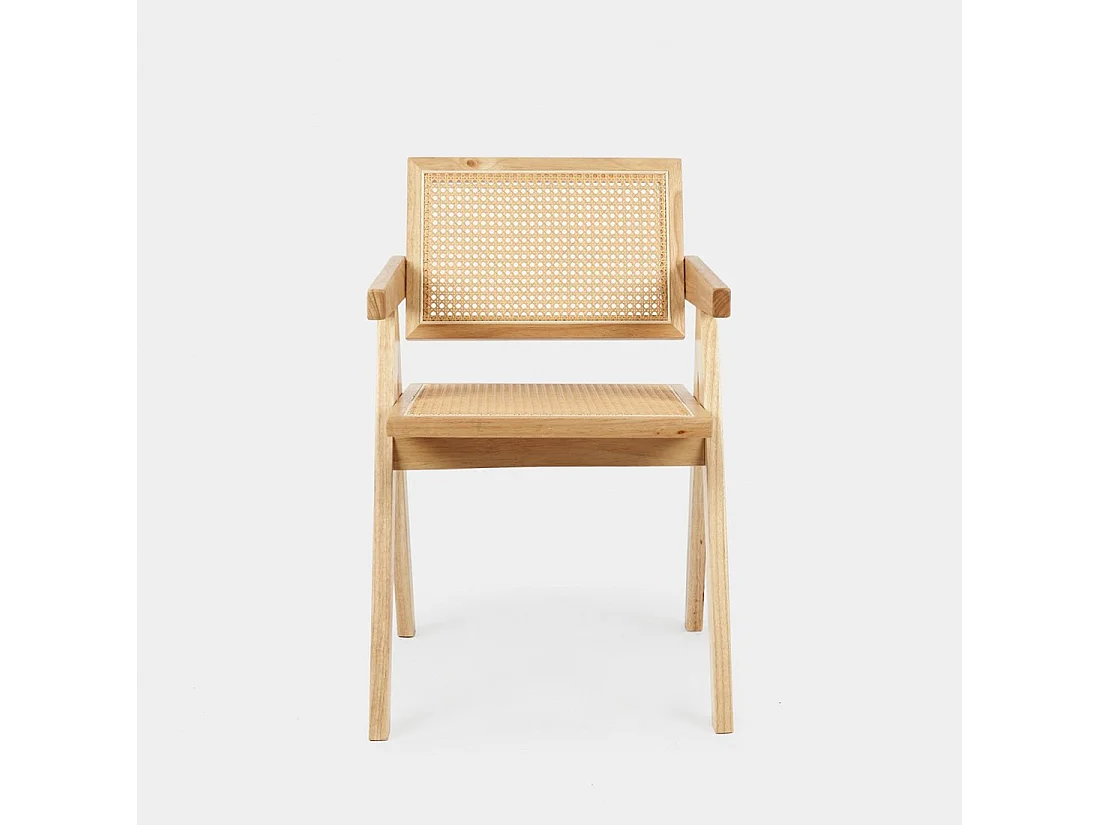 Chaise de salle à manger en bois naturel 51x80 cm-Nelha