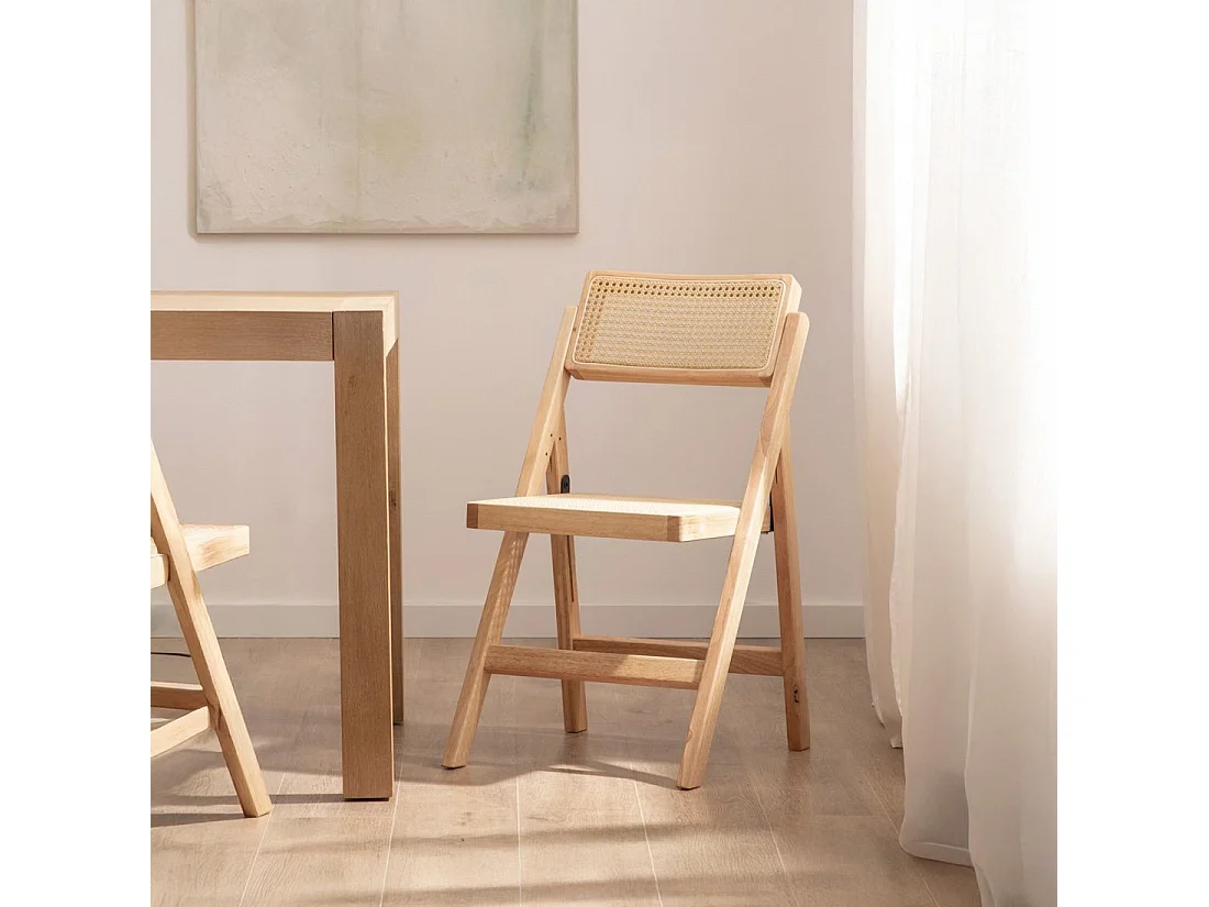 Silla de comedor de Madera Natural 82 x 46- Pia