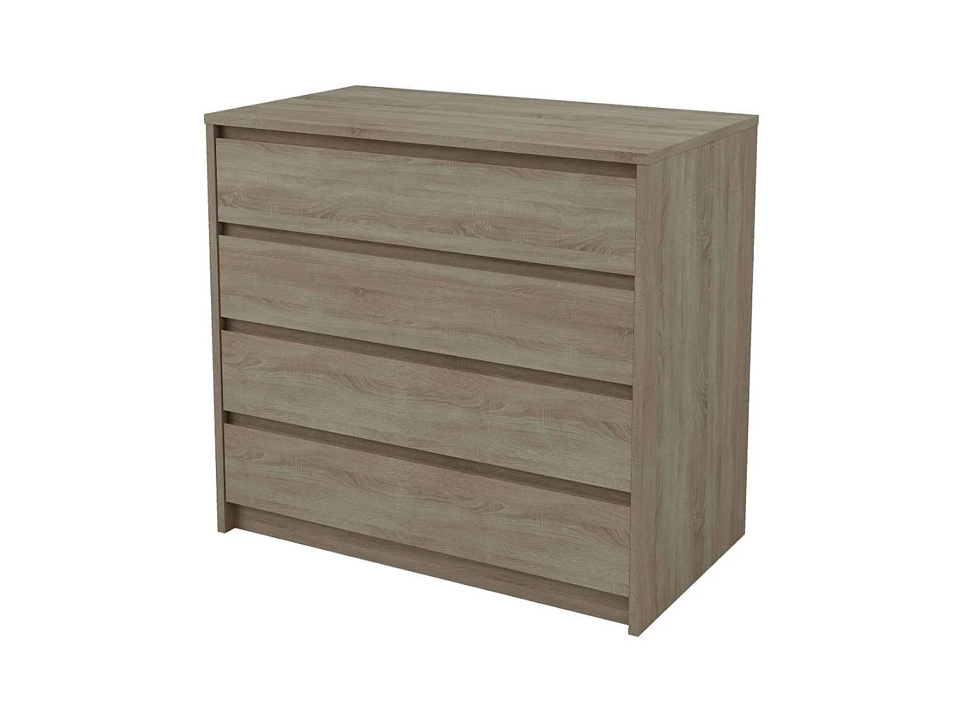 Cajonera 4 cajones Toledo acabado en roble cortez. 74cm(alto) 80cm(ancho) 45cm(fondo)