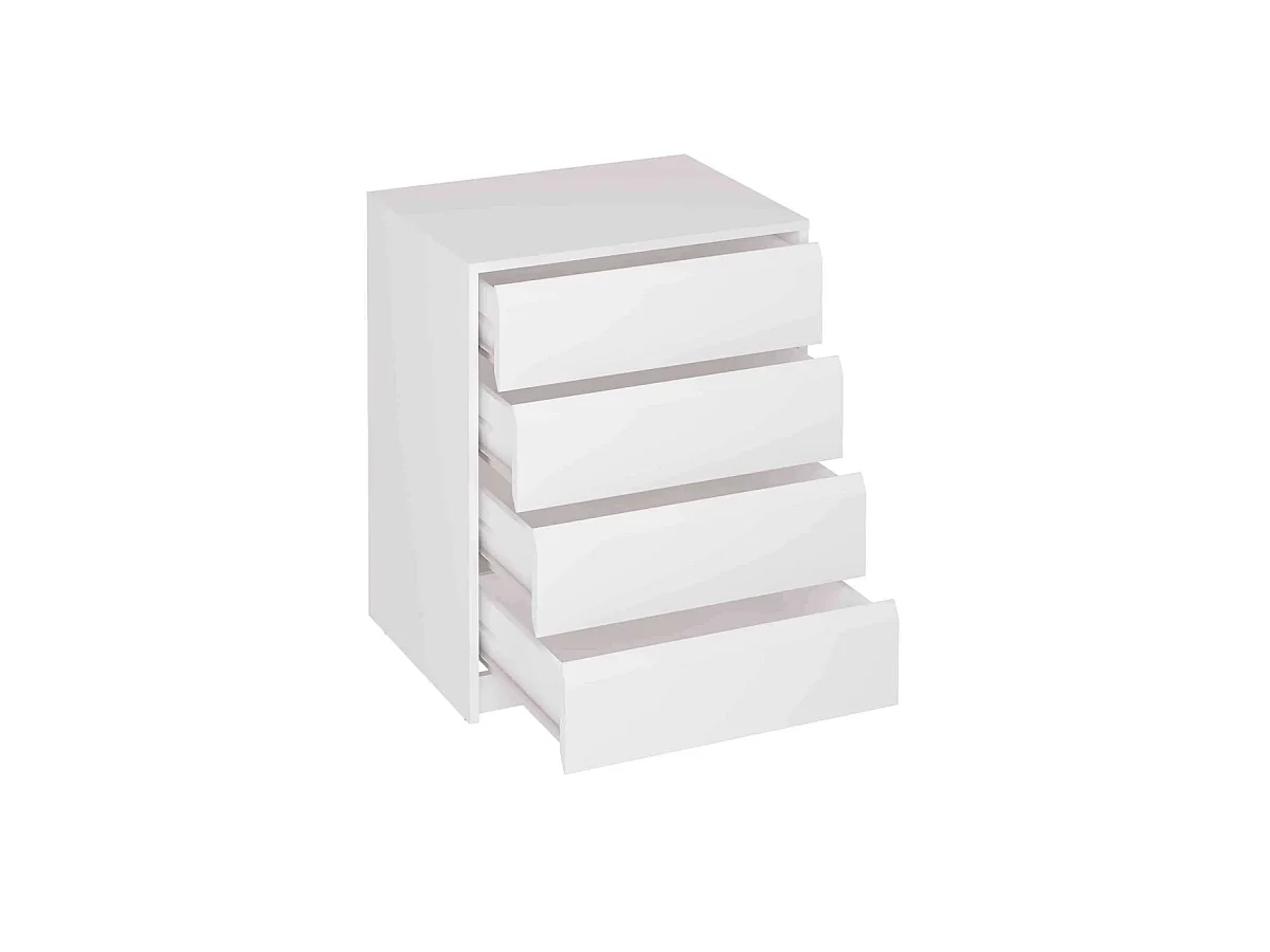 Cajonera 4 cajones Toledo acabado en blanco. 74cm(alto) 50cm(ancho) 45cm(fondo)