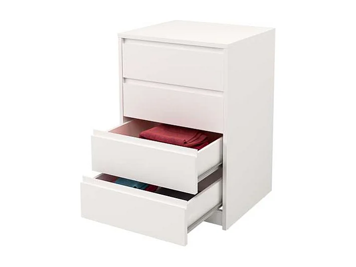 Cajonera 4 cajones Toledo acabado en blanco. 74cm(alto) 50cm(ancho) 45cm(fondo)