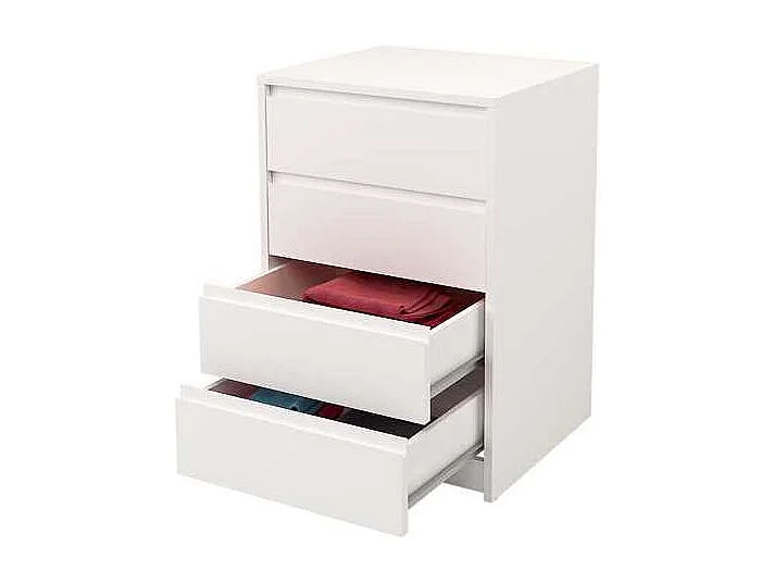 Cajonera 4 cajones Toledo acabado en blanco. 74cm(alto) 50cm(ancho) 45cm(fondo)