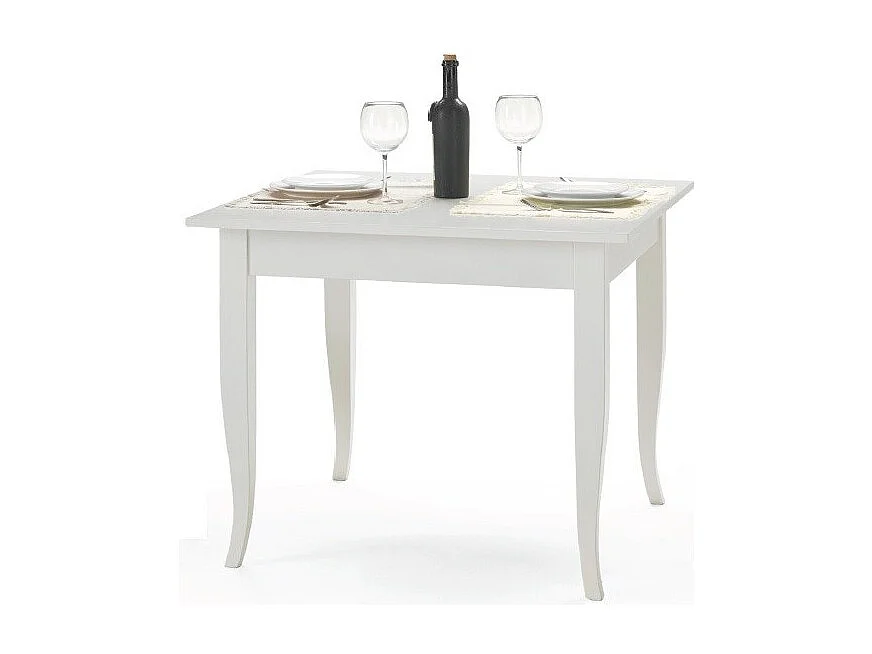 TAVOLO FISSO LACCATO BIANCO OPACO (80X80) (1238)