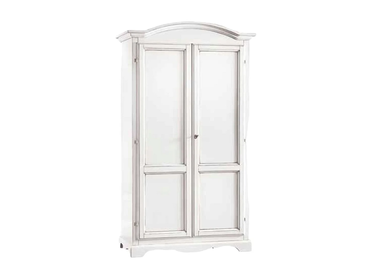 MOBILI 2G - Armadio classico 2 Ante In Legno Bianco 107X55X197 (1275)
