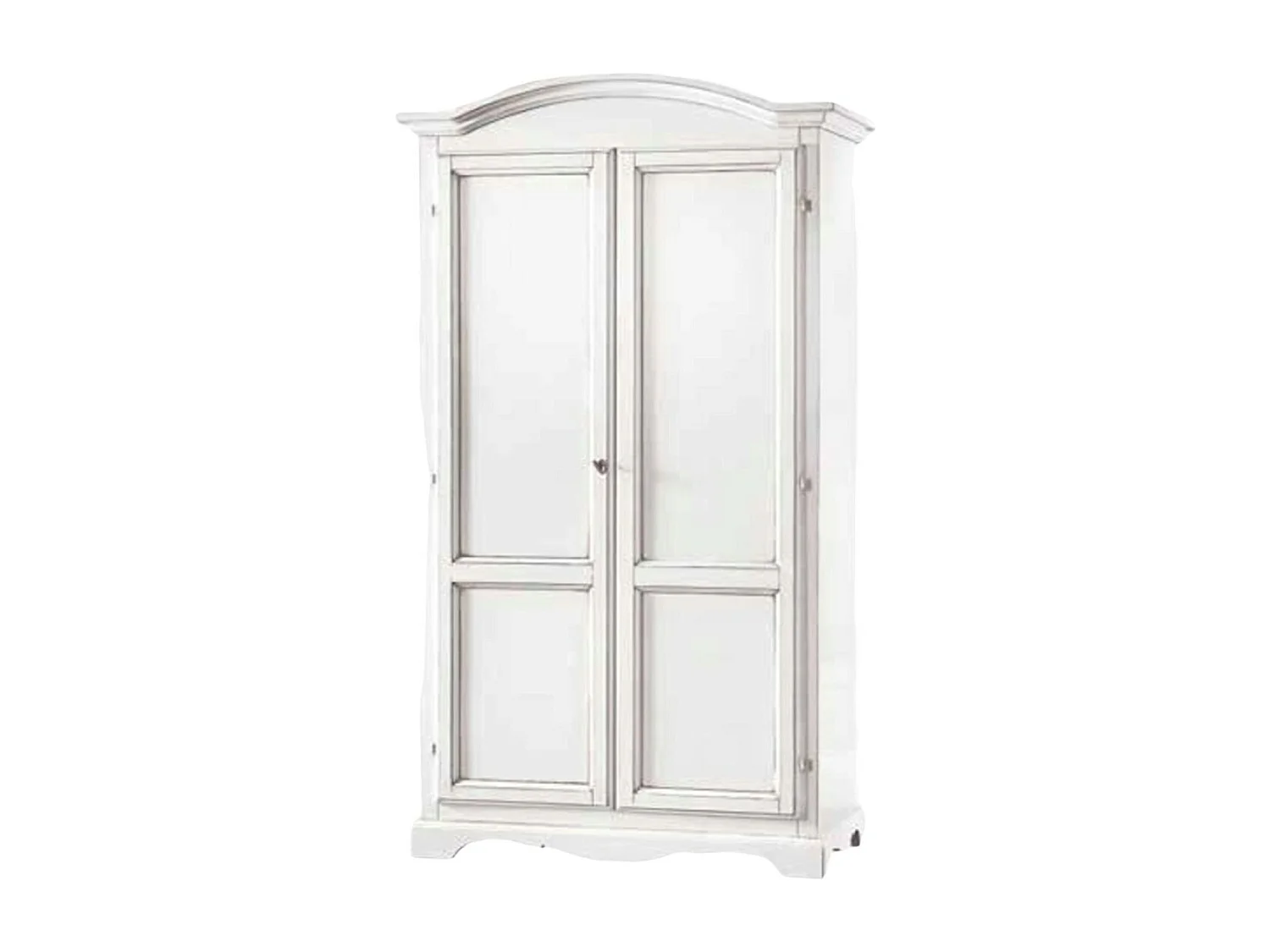 MOBILI 2G - Armadio classico 2 Ante In Legno Bianco 107X55X197 (1275)