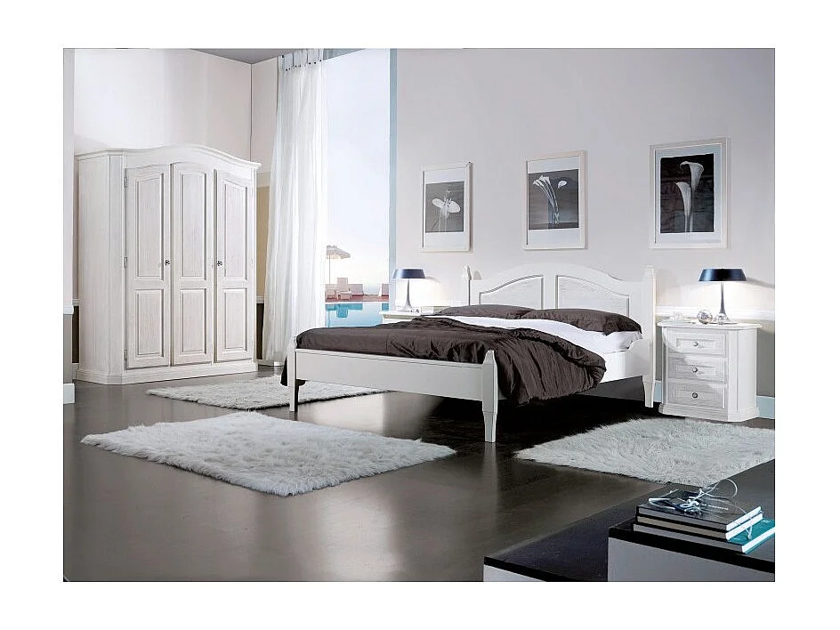 MOBILI 2G - ARMADIO 3 PORTE SHABBY IN LEGNO SPAZZOLATO 181X63X217 (2205)