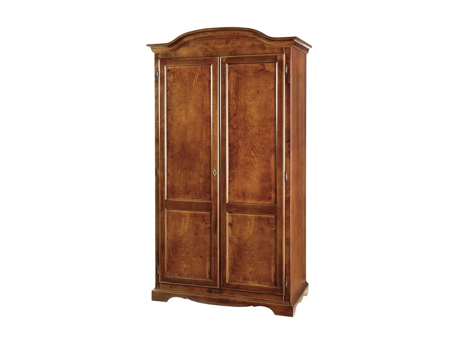 MOBILI 2G - Armadio arte povera 2 ante in legno tinta noce 107X55X197 (275)