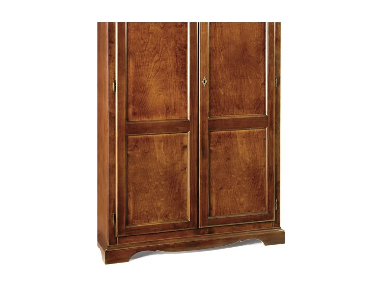 MOBILI 2G - Armadio arte povera 2 ante in legno tinta noce 107X55X197 (275)