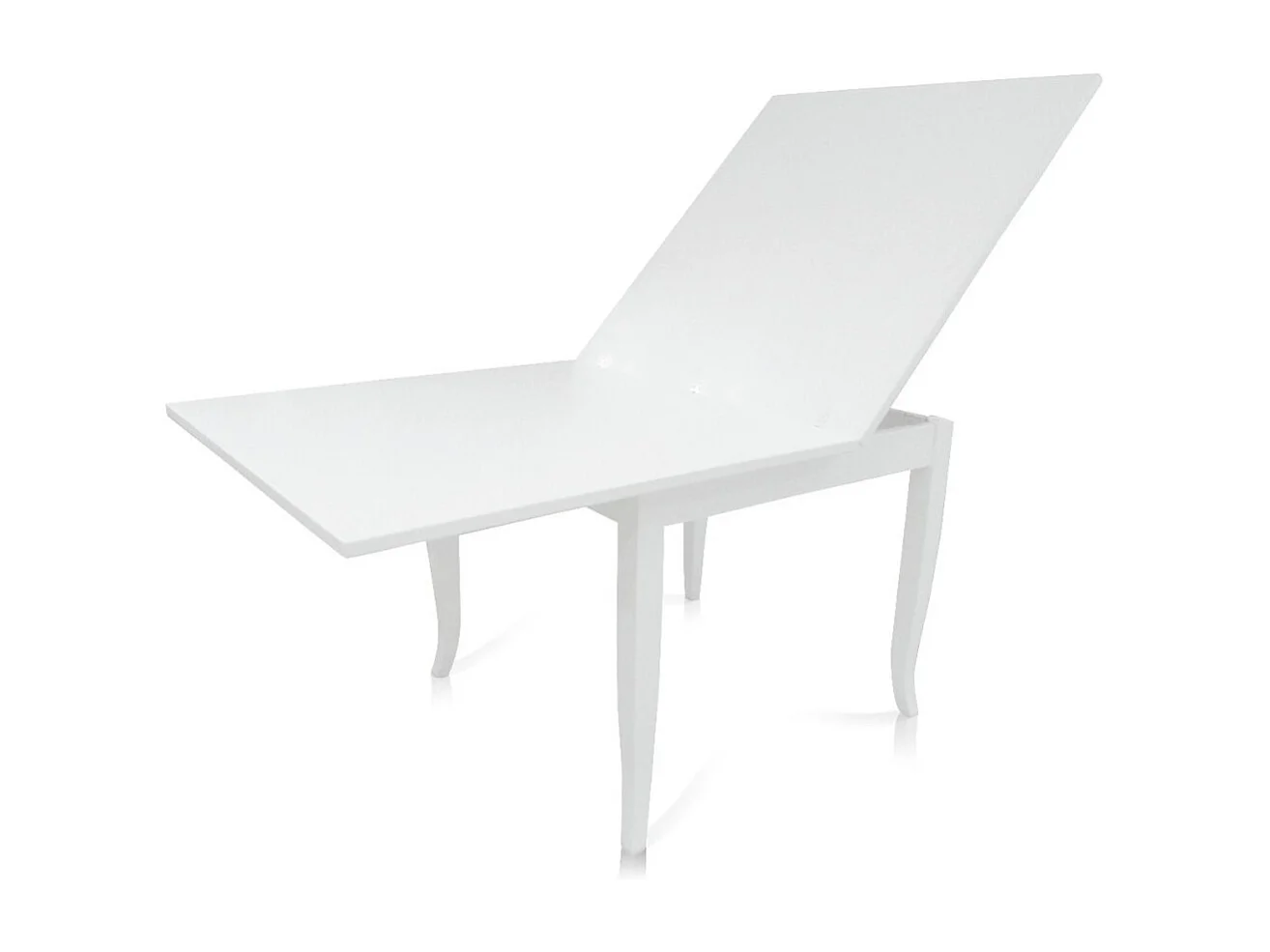 MOBILI 2G - TAVOLO A LIBRO CLASSICO 100X100 BIANCO OPACO (748)