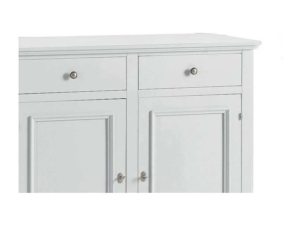 MOBILI 2G - MADIA CREDENZA NAPOLETANA 3 ANTE BIANCO SPORCO L.160P.50.H.102