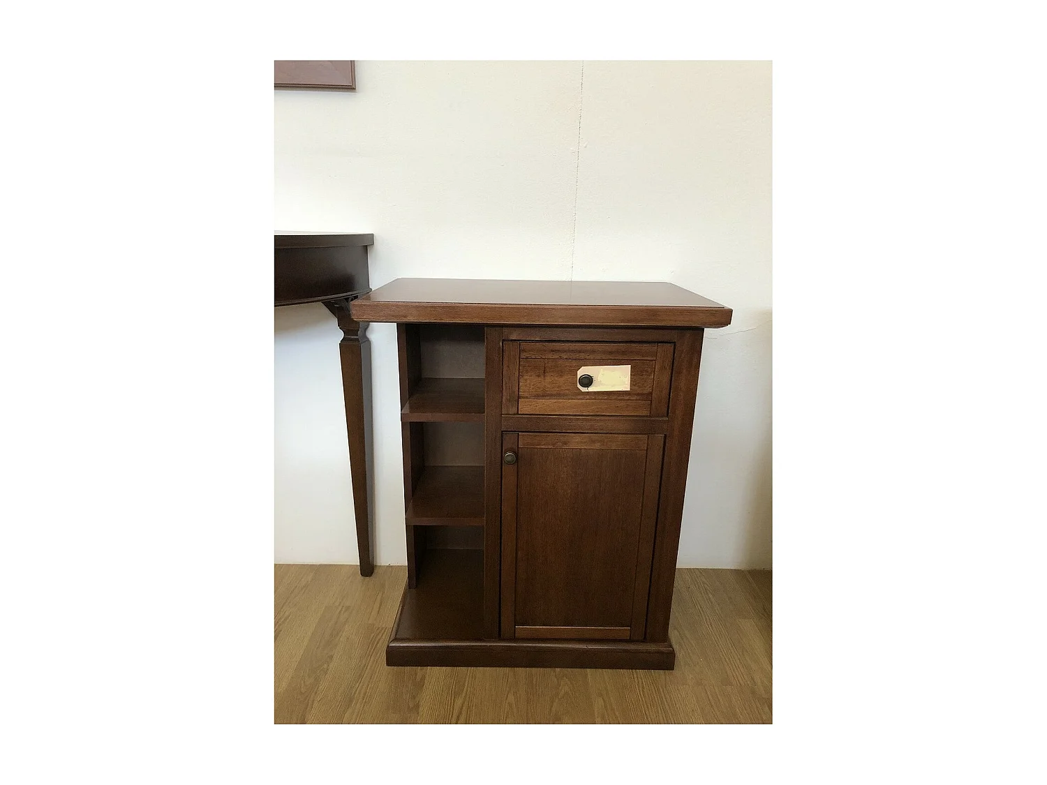 MOBILI 2G - PORTA TELEFONO ARTE POVERA 1 PORTA LEGNO TINTA NOCE 60X36X73 (373)