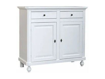 MOBILI 2G - MADIA CREDENZA ARTE POVERA 2 ANTE LEGNO BIANCO 103X43X96 (1511)