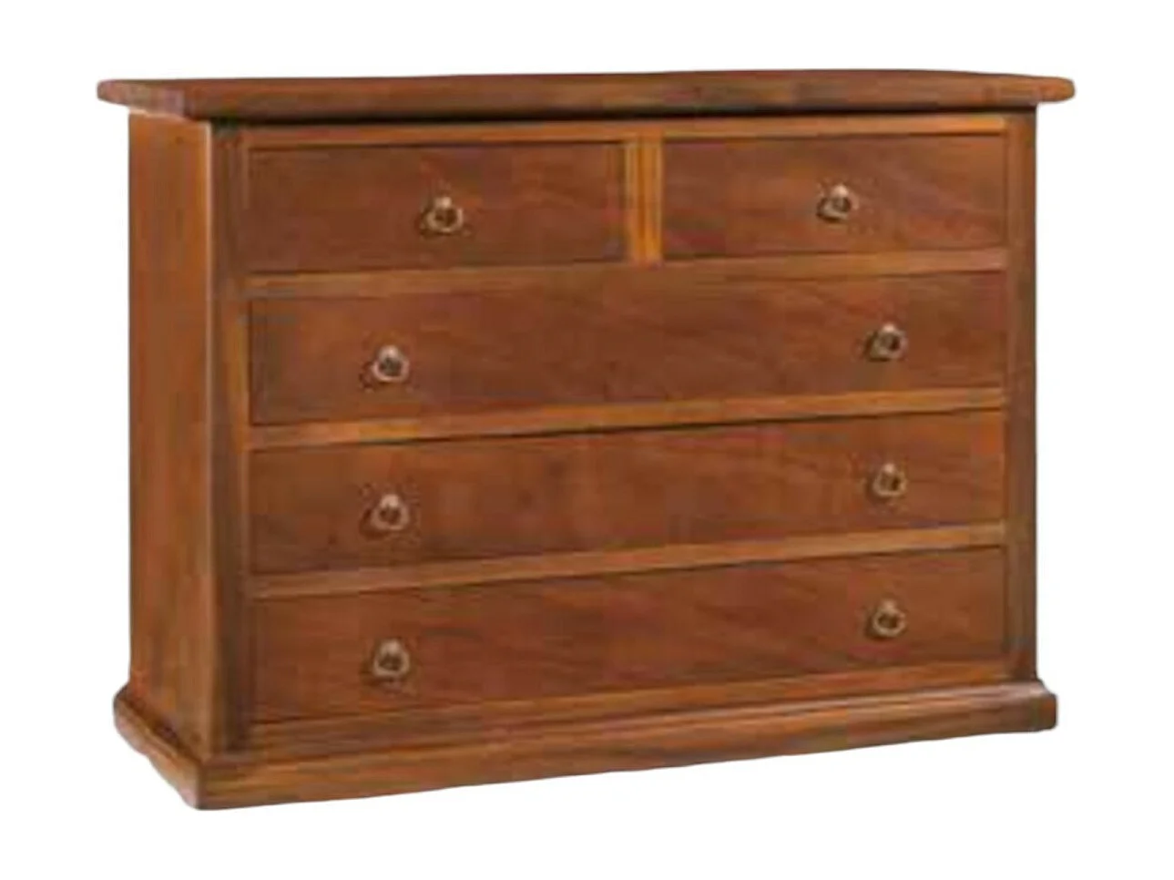 MOBILI 2G - GRUPPO COMO' E 2 COMODINI ARTE POVERA TINTA NOCE (364)