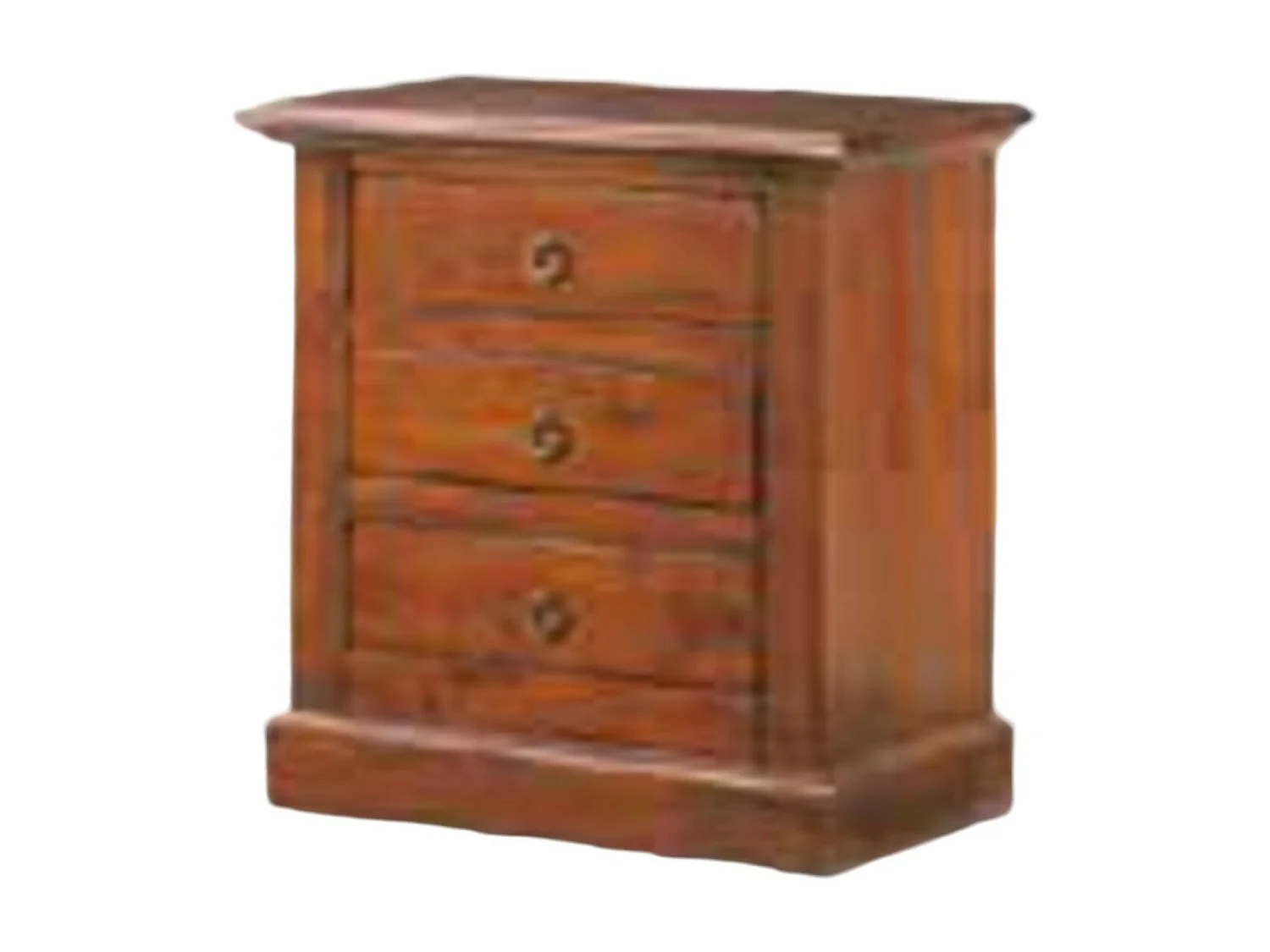 MOBILI 2G - GRUPPO COMO' E 2 COMODINI ARTE POVERA TINTA NOCE (364)