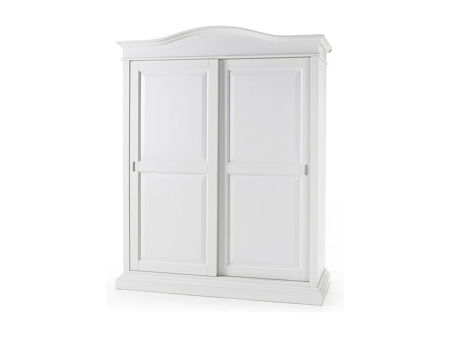 MOBILI 2G - Armadio arte povera 2 ante scorrevoli legno bianco 183x67x222