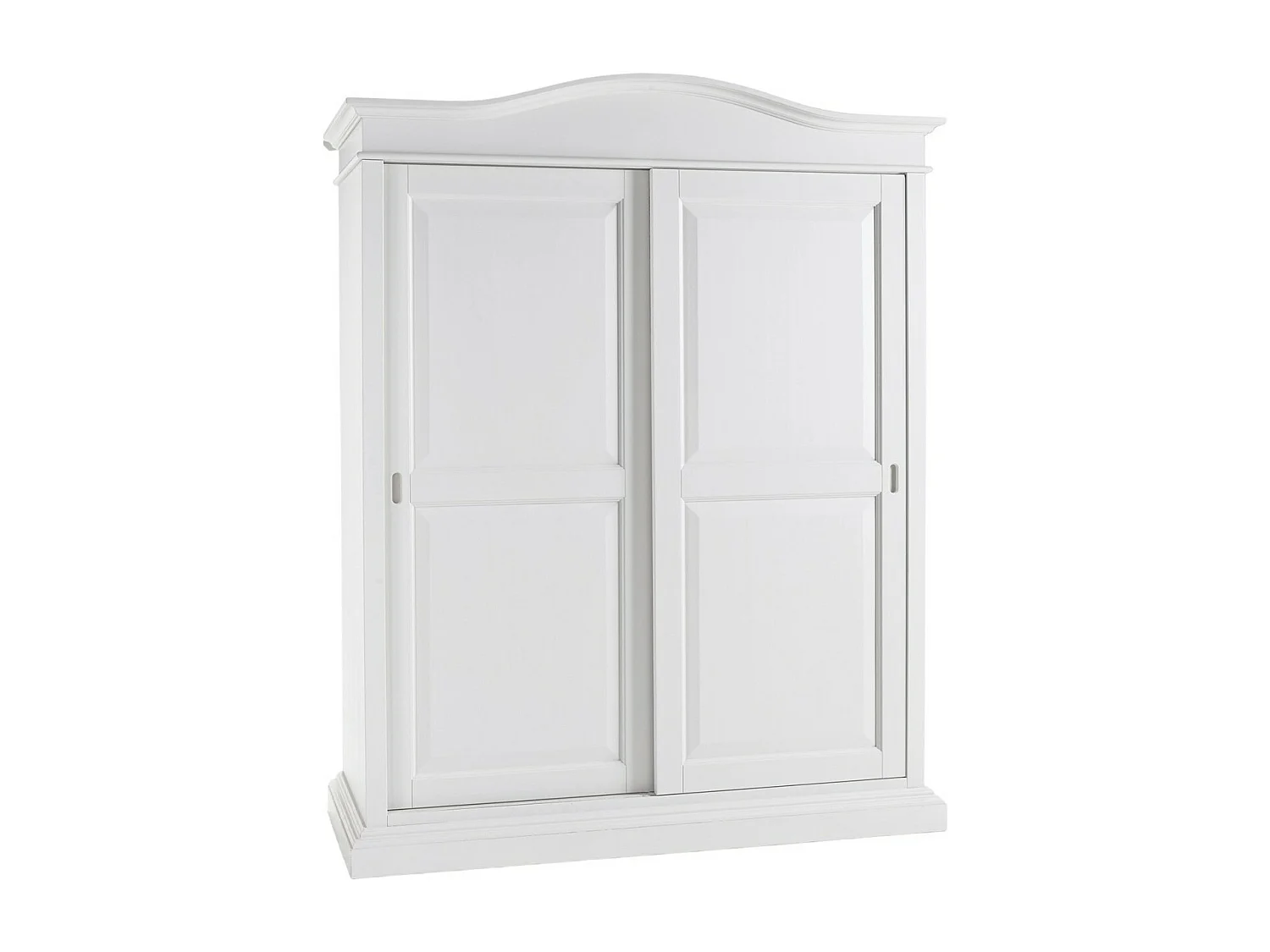 MOBILI 2G - Armadio arte povera 2 ante scorrevoli legno bianco 183x67x222