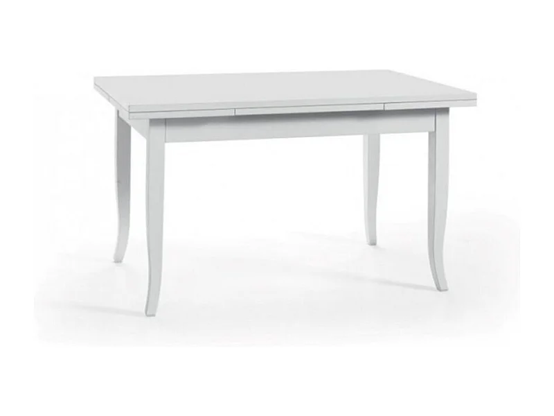 MOBILI 2G - TAVOLO CON ALLUNGHE 100X70 BIANCO OPACO (1023)