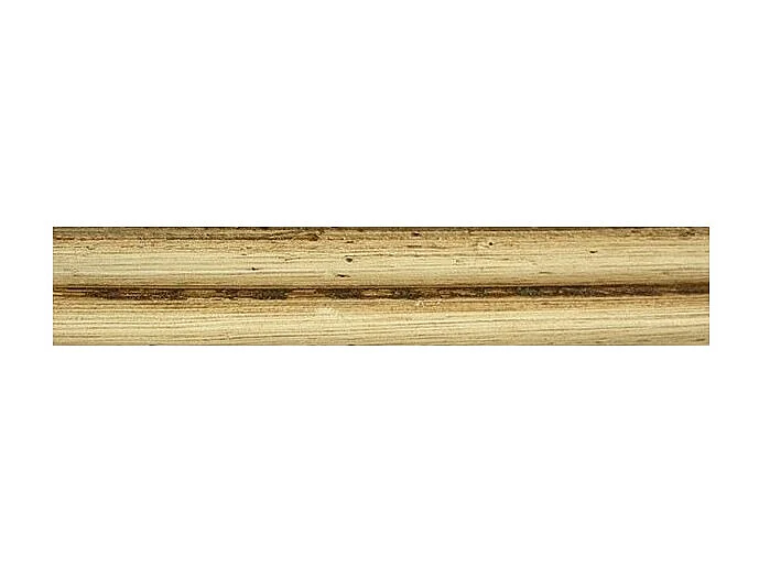 MOBILI 2G - LETTO SAGOMATO MATRIMONIALE BICOLORE TORTORA IN LEGNO (1481)