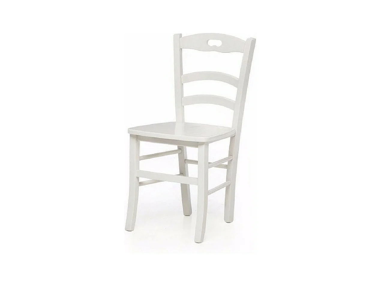 MOBILI 2G - SET 2 SEDIE SHABBY IMPUGNATURA LEGNO LACCATO BIANCO (1002)