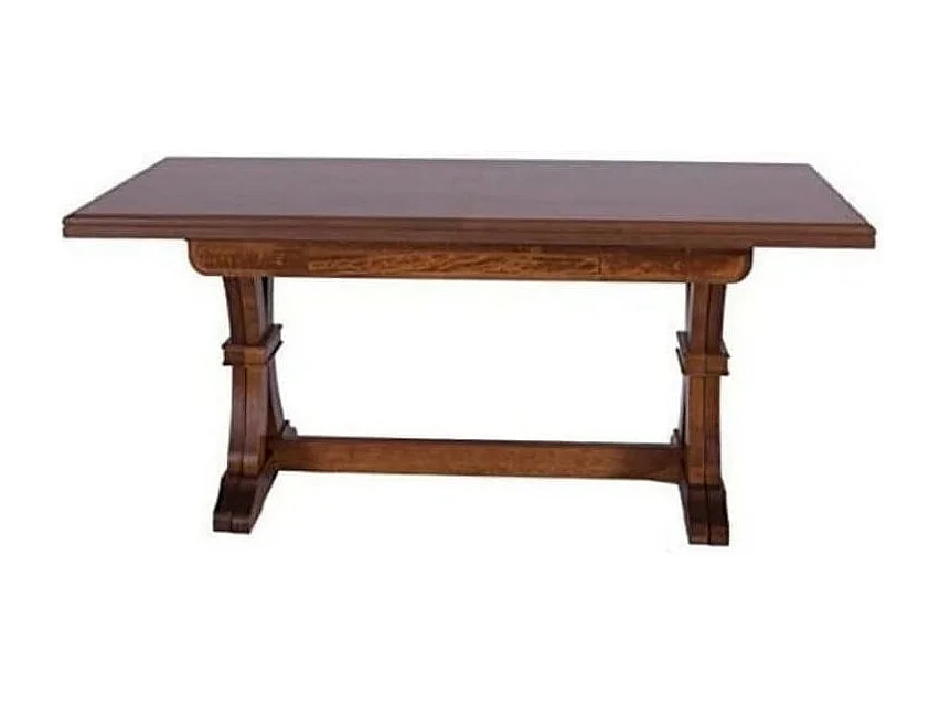 MOBILI 2G - Tavolo Fratino Allungabile In Legno Tinta Noce Arte Povera 180x85 Sala e Taverna (66)