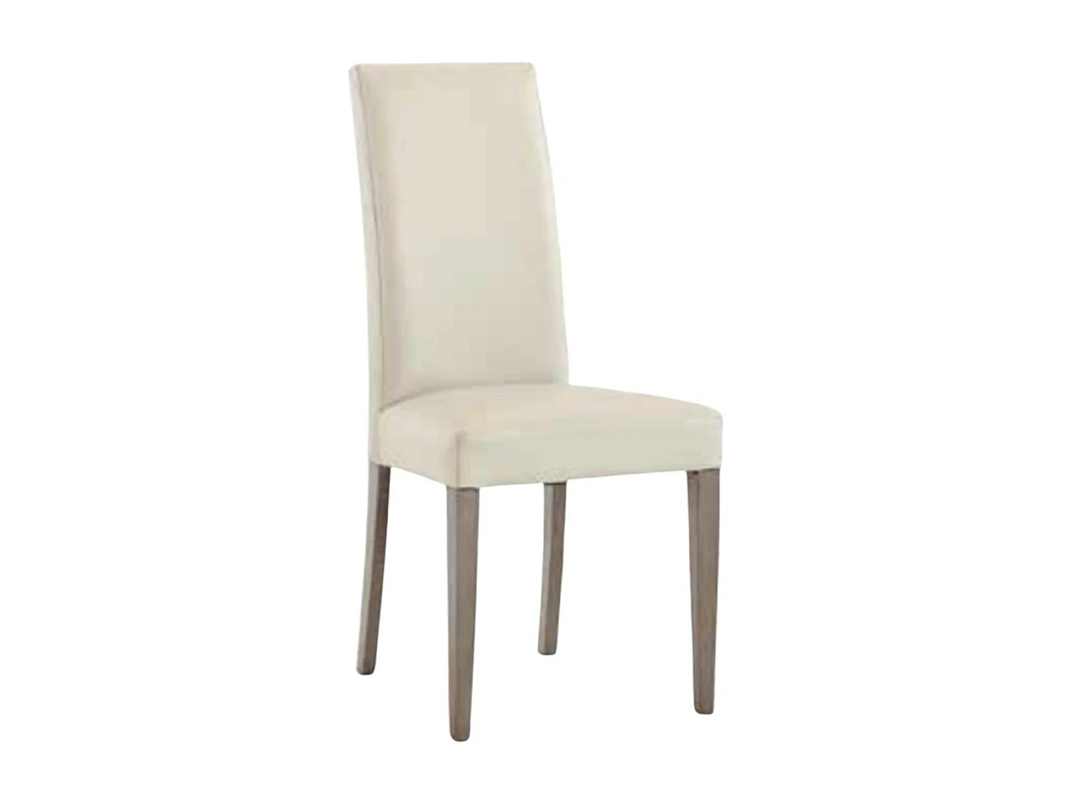 MOBILI 2G - SET 2 SEDIE MODERNE LEGNO ECOPELLE IMBOTTITA BEIGE (578)