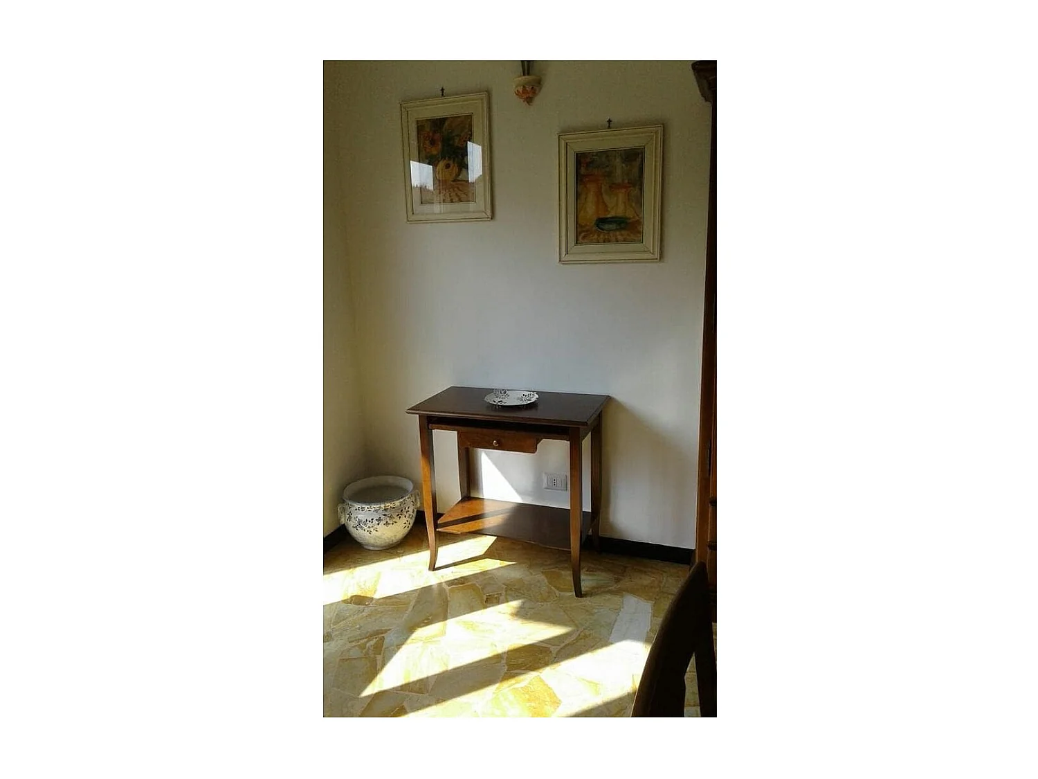 MOBILI 2G - SCRIVANIA 1 CASSSETTO NOCE ARTE POVERA cm 85X49X79H (533)