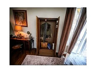 MOBILI 2G - ARMADIO ARTE POVERA 2 ANTE LEGNO TINTA NOCE 87x40x192 ( 517 )