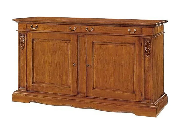 MOBILI 2G - MADIA CREDENZA IN LEGNO FINITURA BASSANO 220x115x60 (483)