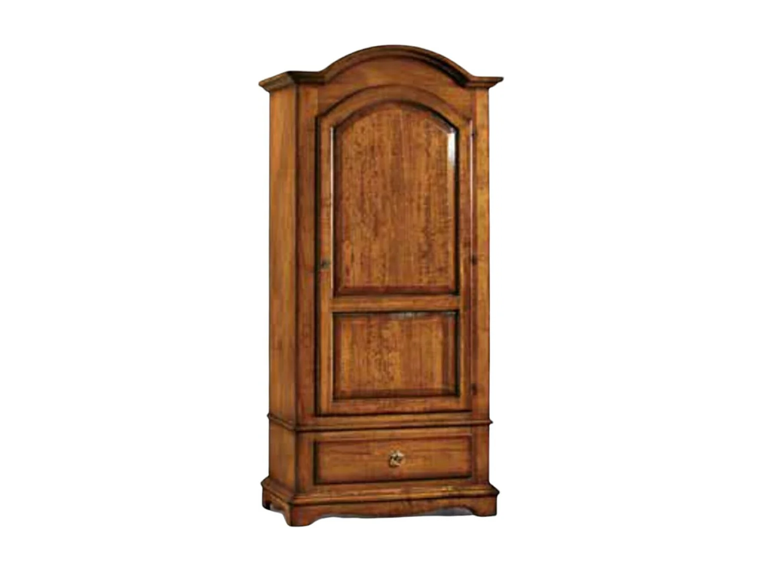 MOBILI 2G - ARMADIO ARTE POVERA 1 PORTA LEGNO TINTA NOCE 96x56x196H (512)