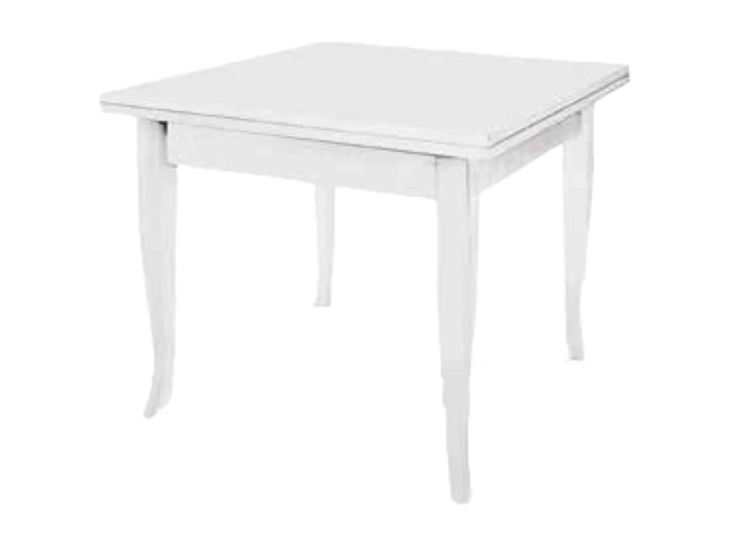 MOBILI 2G - TAVOLO CON ALLUNGHE 90X90 LIBRO BIANCO OPACO (747)