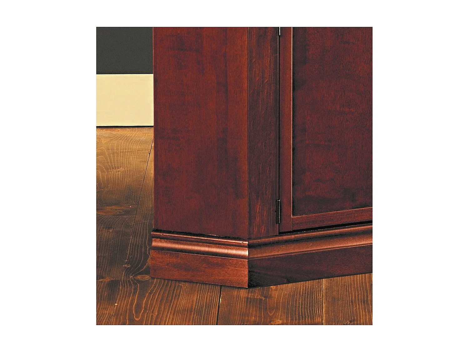 MOBILI 2G - PORTA TV IN LEGNO ARTE POVERA AD ANGOLO TINTA NOCE 72x63xH80 (376)