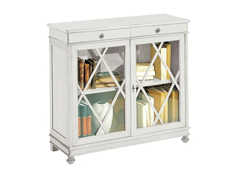 MOBILI 2G - MADIA LIBRERIA INGLESINA LEGNO BIANCO OPACO 110X40X100 (1204)