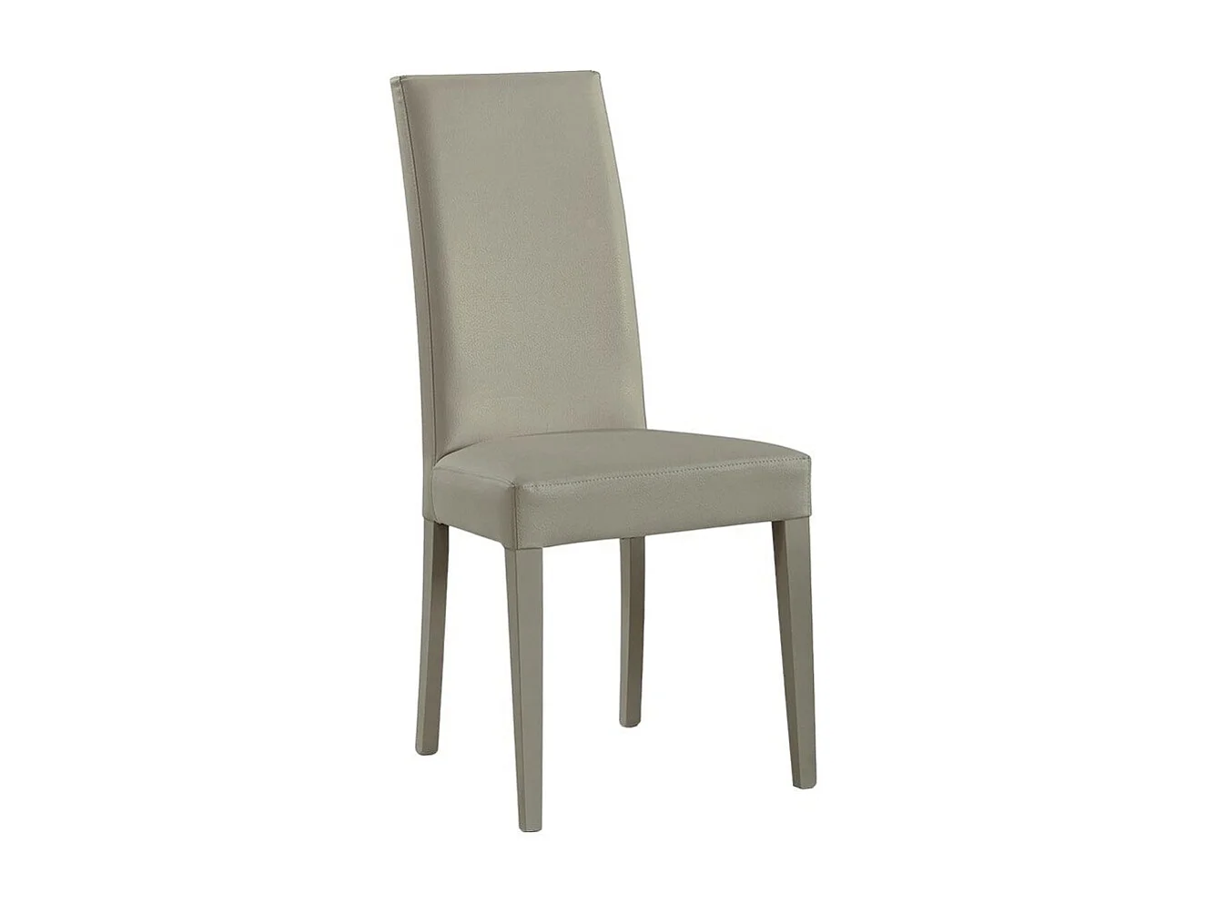 MOBILI 2G - SET 2 SEDIE MODERNE LEGNO ECOPELLE IMBOTTITA GRIGIO (687)