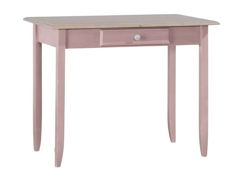 MOBILI 2G - SCRIVANIA 1 CASSETTO LEGNO LACCATO ROSA 99X61X80 (2220)