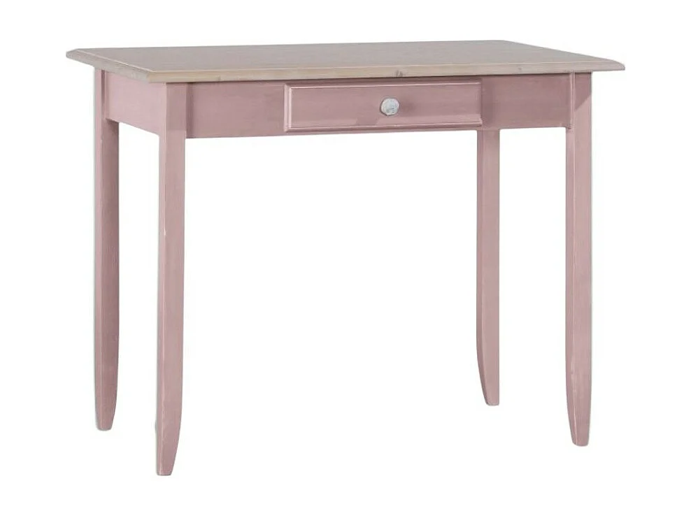 MOBILI 2G - SCRIVANIA 1 CASSETTO LEGNO LACCATO ROSA 99X61X80 (2220)