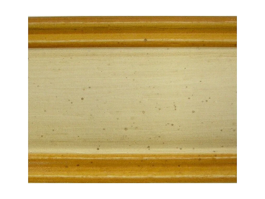 MOBILI 2G - TAVOLO A LIBRO IN LEGNO LACCATO AVORIO-OCRA  L.100 P.100 H.80 (1303)