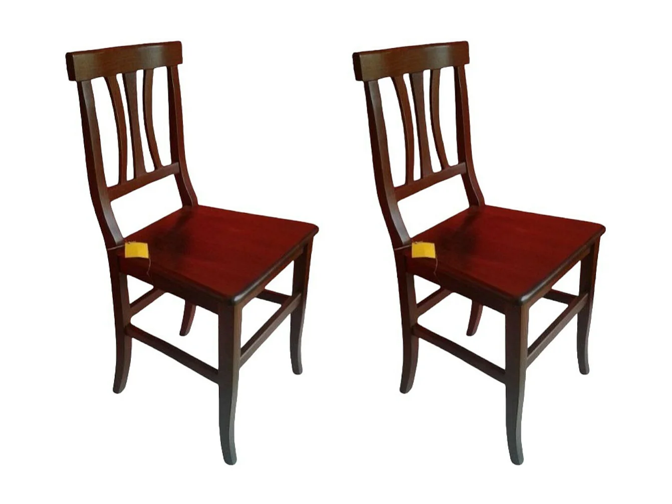 MOBILI 2G - SET 2 Sedia cucina seduta legno stile classico arte povera struttura in massello (594)