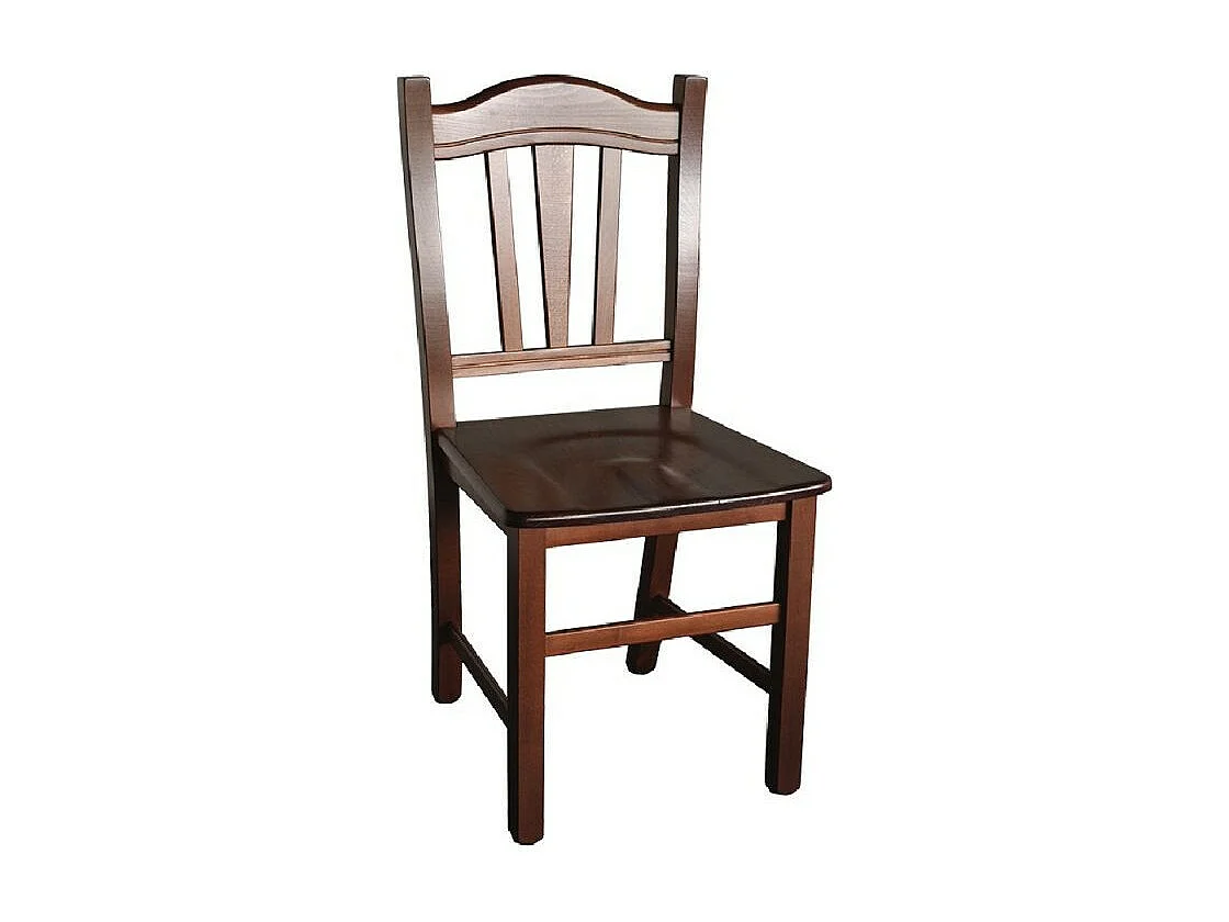 MOBILI 2G - SET 2 SEDIE GENDARME LEGNO/NOCE SEDUTA LEGNO (591)