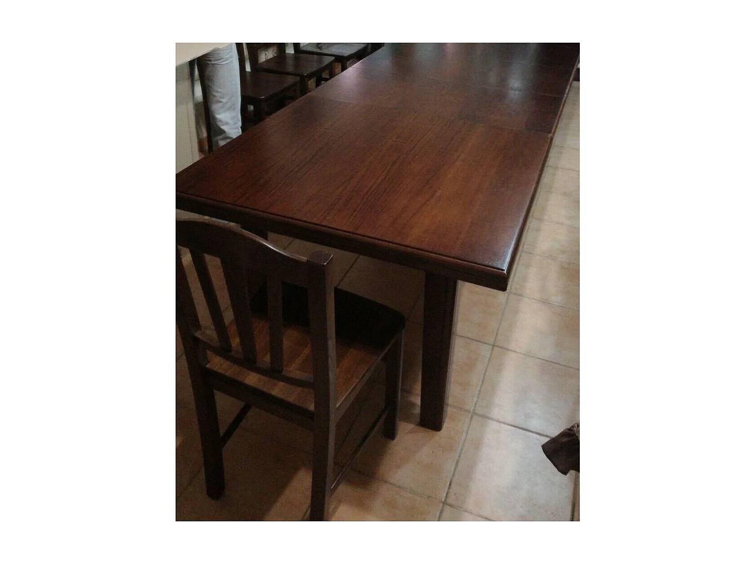 MOBILI 2G - Tavolo rettangolare allungabile  in legno l.160 p.85 h.78 (67)