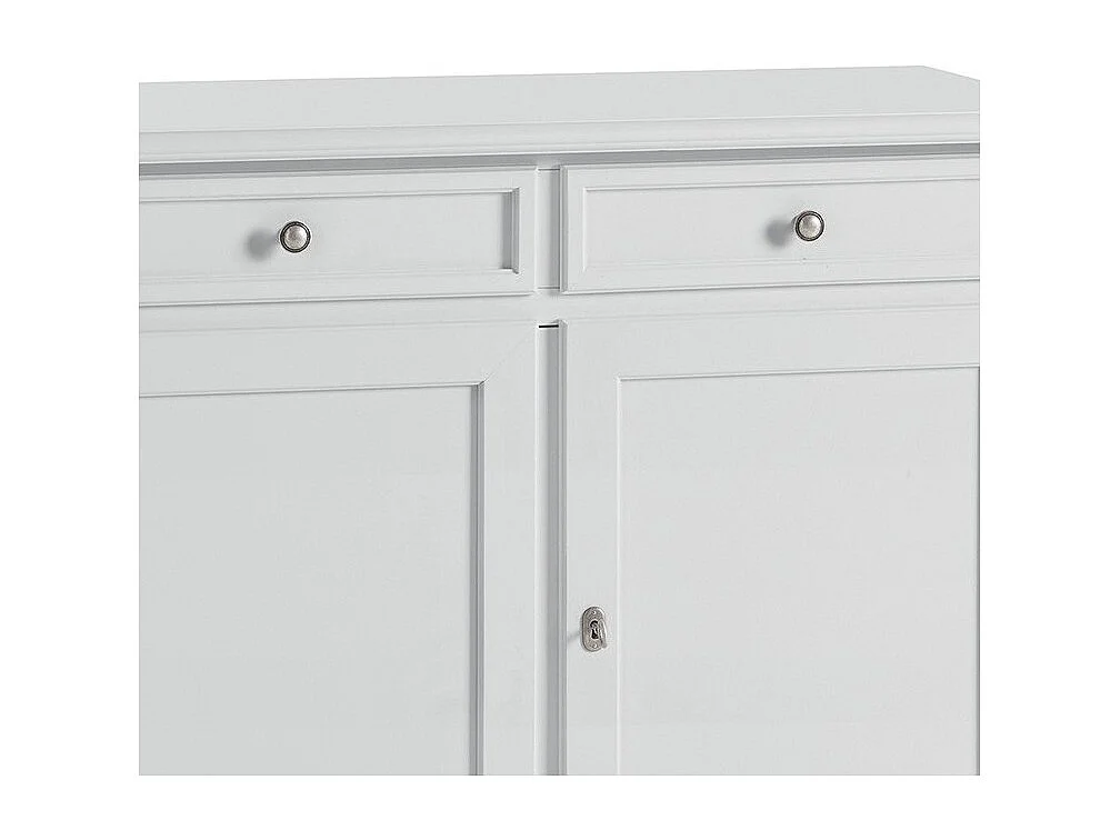 MOBILI 2G - Madia Credenza 2 porte 2 cassetti Arte povera bianco sporco L.105  P.42 H.85