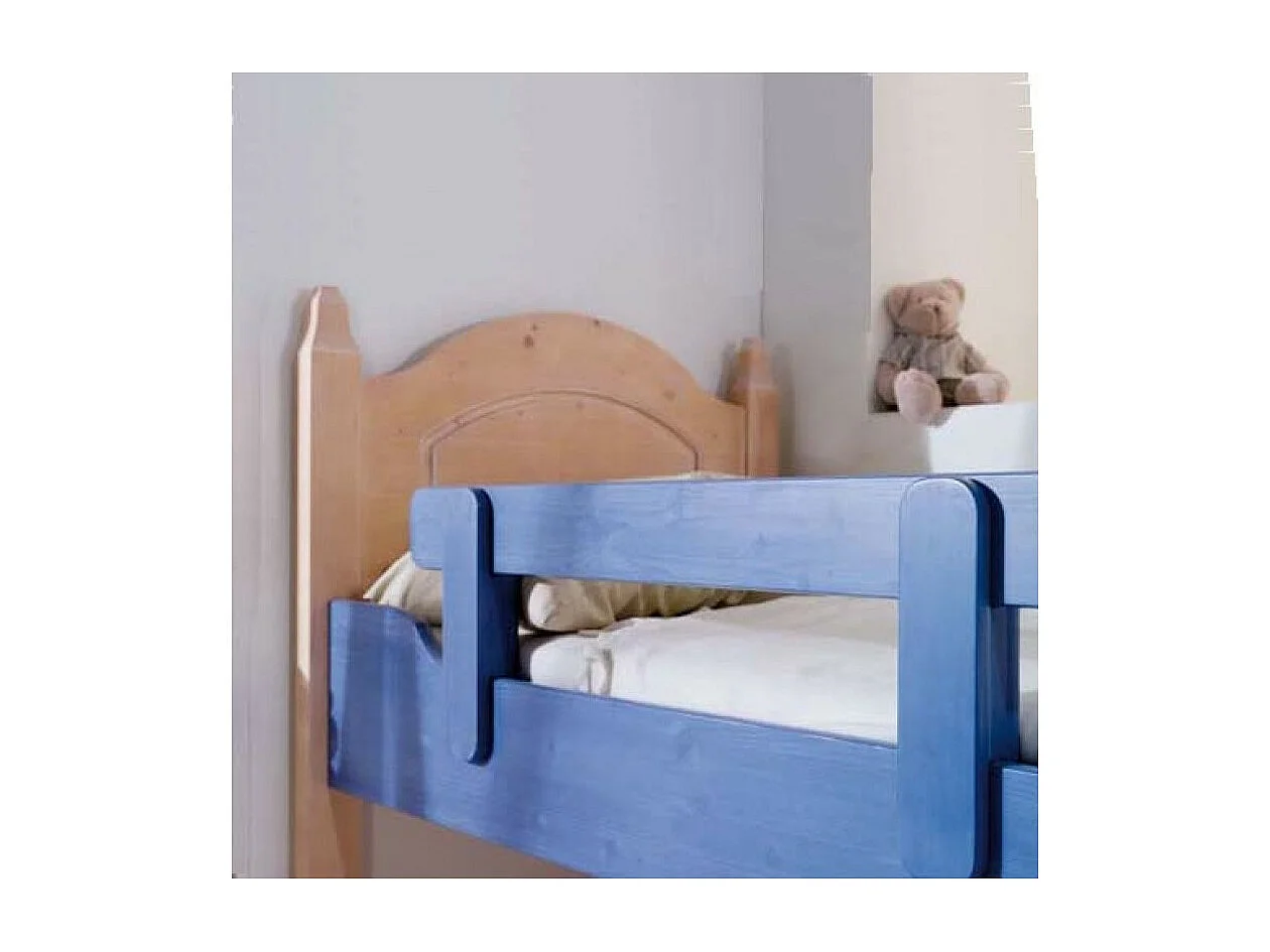 MOBILI 2G - CAMERETTA DA LETTO A CASTELLO LEGNO MASSELLO COLORE BLU