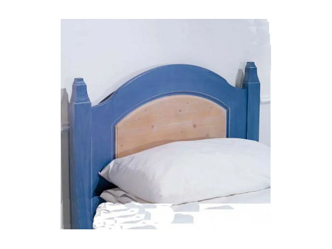 MOBILI 2G - CAMERETTA DA LETTO A CASTELLO LEGNO MASSELLO COLORE BLU