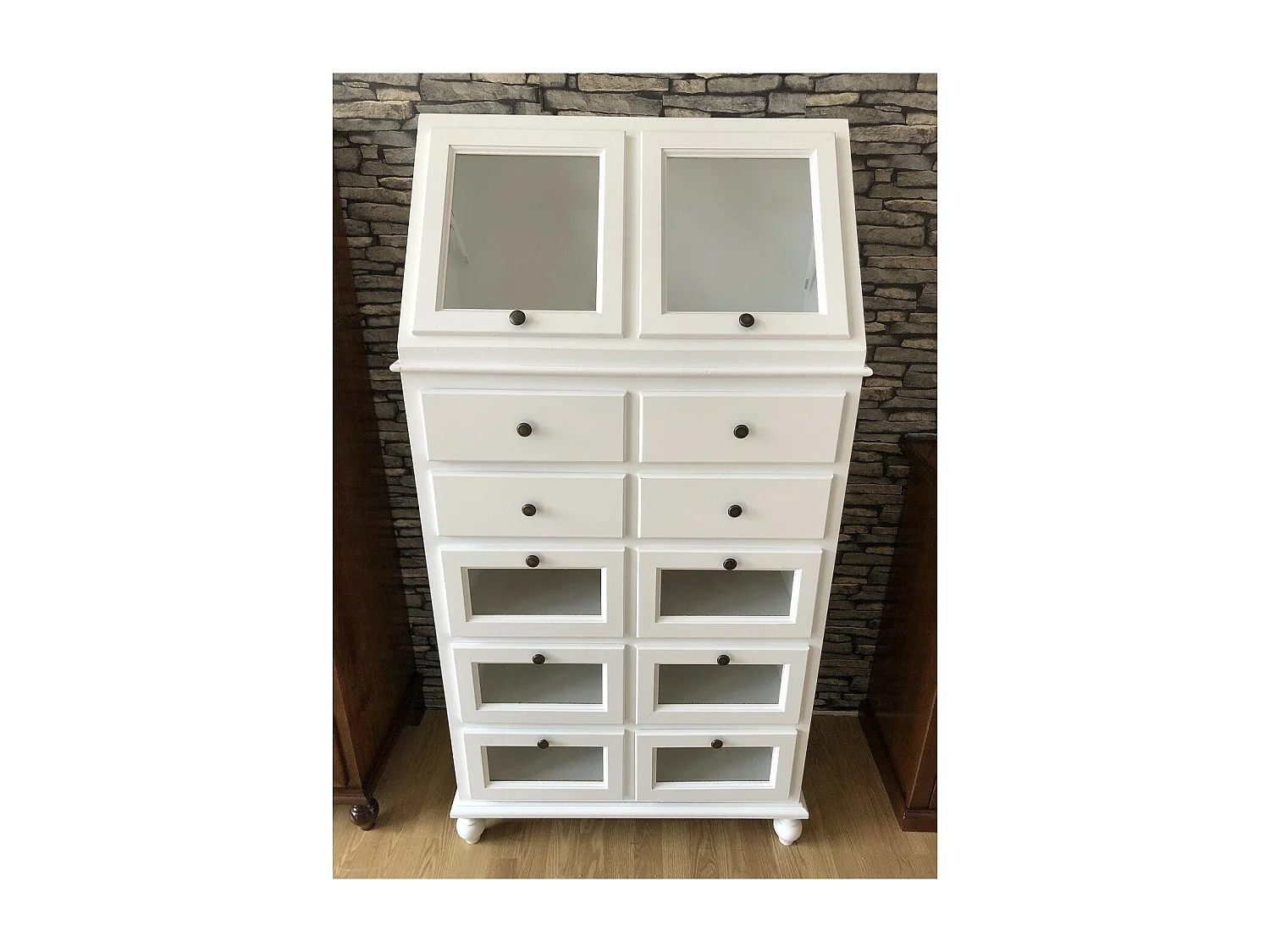 MOBILI 2G - DISPENSA PASTAIA ARTE POVERA LEGNO BIANCO 80X42X153H (1243)