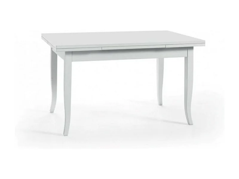 MOBILI 2G - TAVOLO CON ALLUNGHE 80X80 BIANCO OPACO (745)
