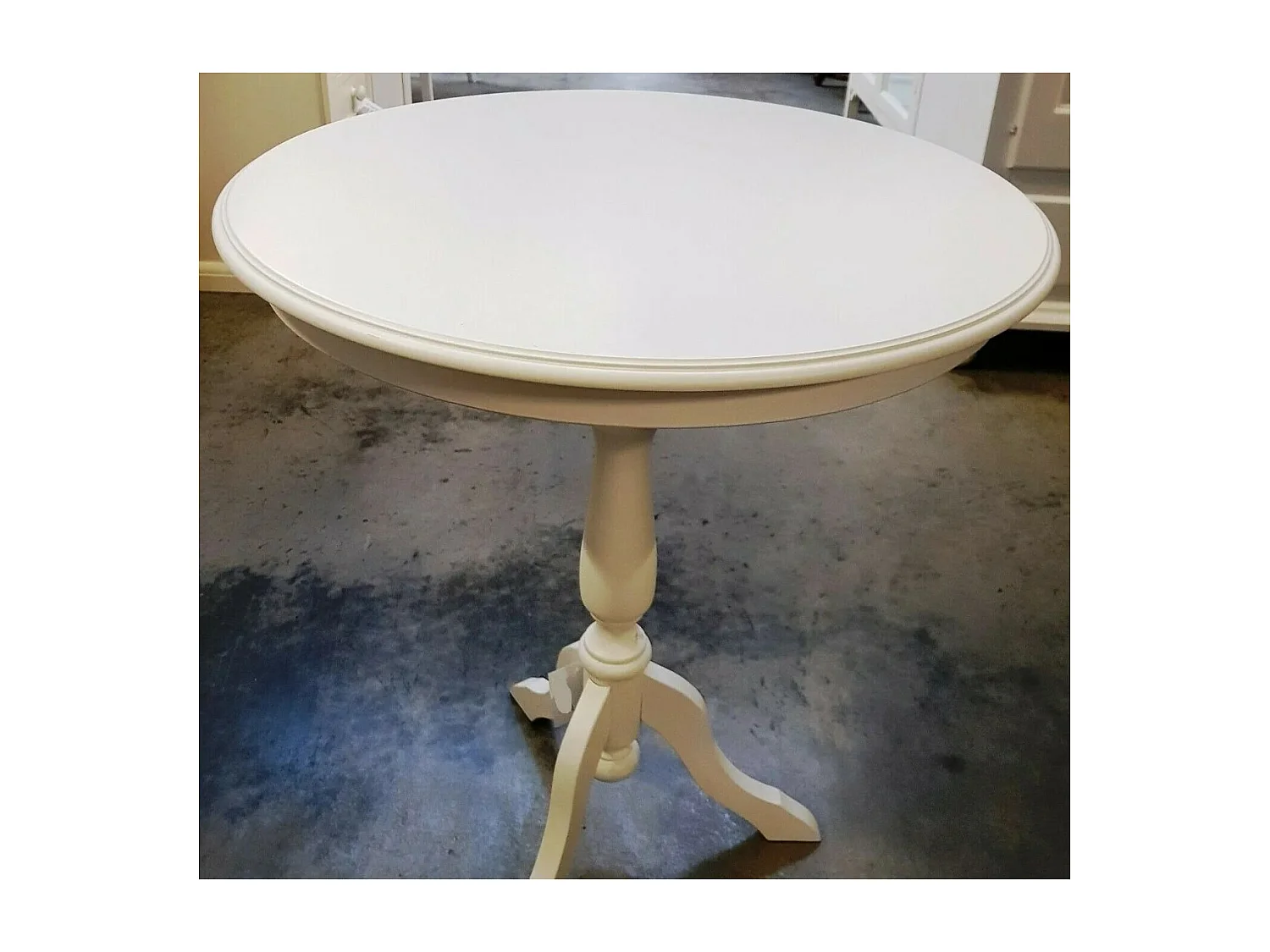 MOBILI 2G - TAVOLINO ROTONDO CLASSICO BIANCO 60 X H.75 (1013)