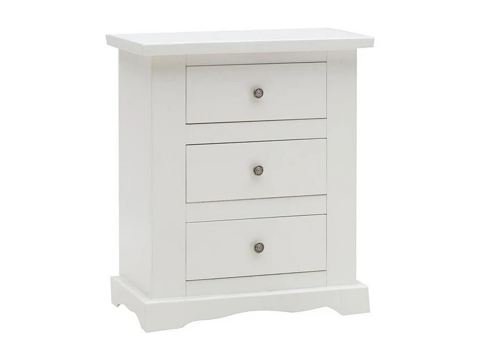 MOBILI 2G - GRUPPO COMO' E 2 COMODINI CLASSICO BIANCO OPACO (1176)