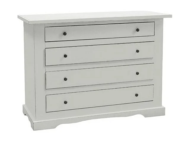 MOBILI 2G - GRUPPO COMO' E 2 COMODINI CLASSICO BIANCO OPACO (1176)